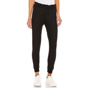 Plush Fleece Lined Jogger Pants Black Active Wear